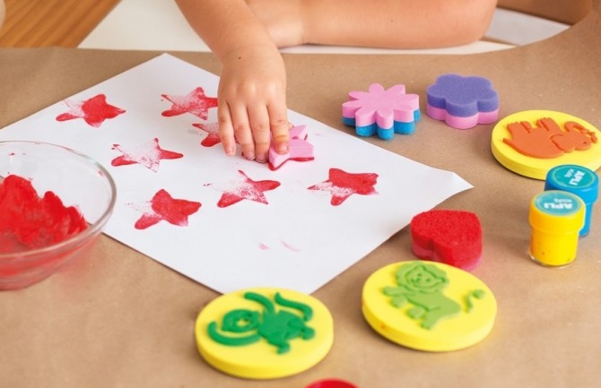 Pieczątki z pianki EVA Apli Kids - Zwierzęta